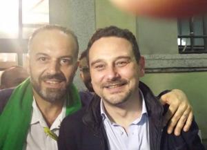 Gaetano Picozzi e il sindaco Alessandro Canelli